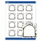 Avery Printable Square Labels, 2" x 2", Matte White, Pre-printed Arched Gold & Black Florals Design, Sure Feed Technology, Laser & Inkjet Compatible, 240 Total